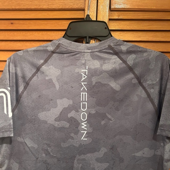 PFL Urban Camo Grey Raglan Active Athletic Top- Concrete NWOT Sz S - Picture 9 of 9